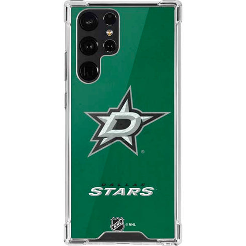 NHL Dallas Stars Distressed Galaxy S22 Ultra Clear Case
