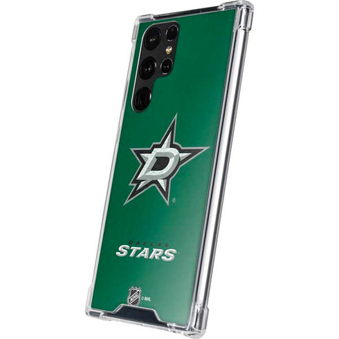NHL Dallas Stars Distressed Galaxy S22 Ultra Clear Case
