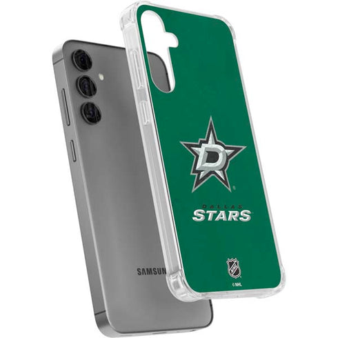 NHL Dallas Stars Distressed Galaxy S24 Plus Clear Case