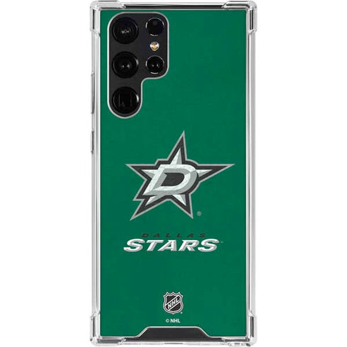 NHL Dallas Stars Distressed Galaxy S24 Ultra Clear Case