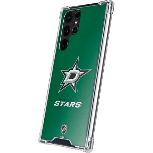 NHL Dallas Stars Distressed Galaxy S24 Ultra Clear Case