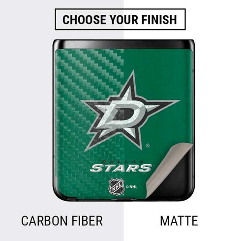 NHL Dallas Stars Distressed Galaxy Z Flip Skin