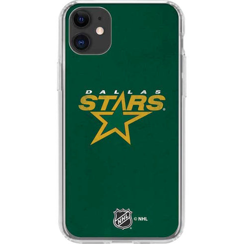 NHL Dallas Stars Distressed iPhone 11 Clear Case