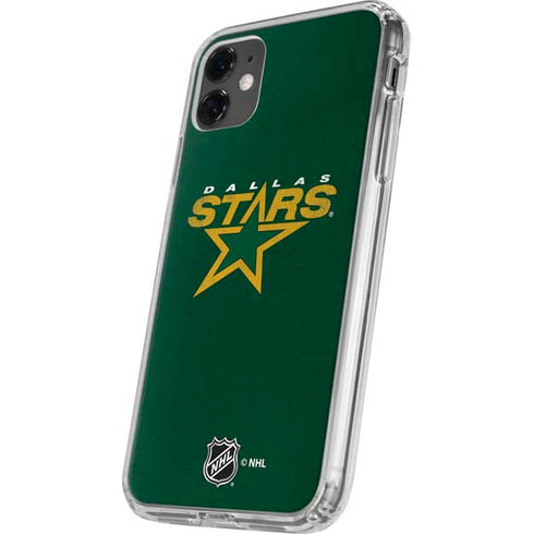 NHL Dallas Stars Distressed iPhone 11 Clear Case