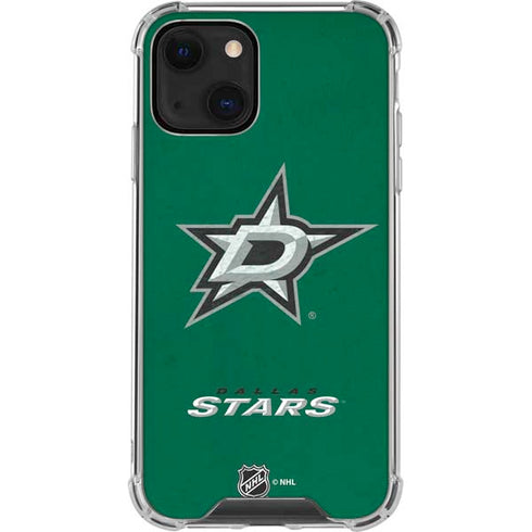 NHL Dallas Stars Distressed iPhone 13 Clear Case