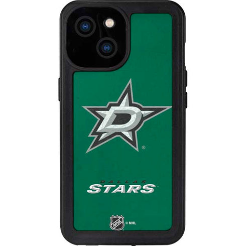 NHL Dallas Stars Distressed iPhone 13 Mini Waterproof Case