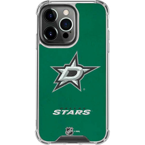 NHL Dallas Stars Distressed iPhone 13 Pro Clear Case