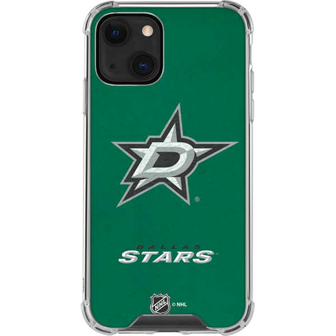 NHL Dallas Stars Distressed iPhone 14 Plus Clear Case