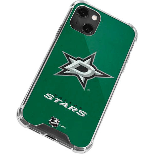 NHL Dallas Stars Distressed iPhone 14 Plus Clear Case