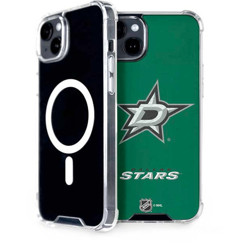 NHL Dallas Stars Distressed iPhone 15 Plus MagSafe Case