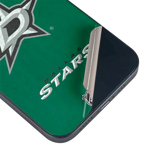 NHL Dallas Stars Distressed iPhone 15 Plus Skin