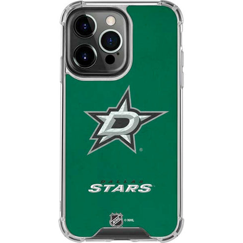 NHL Dallas Stars Distressed iPhone 15 Pro Clear Case
