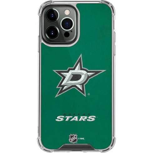 NHL Dallas Stars Distressed iPhone 14 Pro Max Clear Case