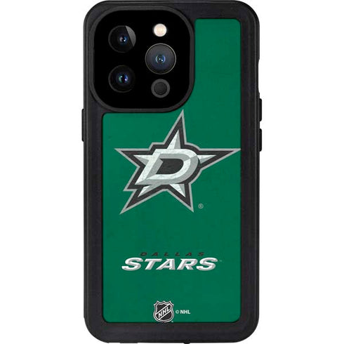 NHL Dallas Stars Distressed iPhone 14 Pro Waterproof Case