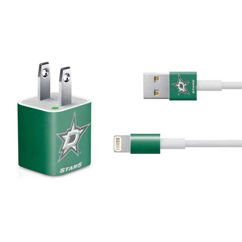 NHL Dallas Stars Distressed iPhone Charger (5W USB) Skin