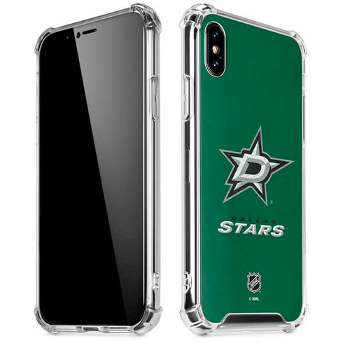 NHL Dallas Stars Distressed iPhone XS Max Clear Case