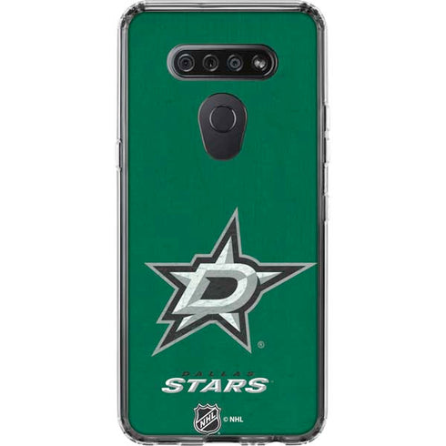 NHL Dallas Stars Distressed LG K51/Q51 Clear Case