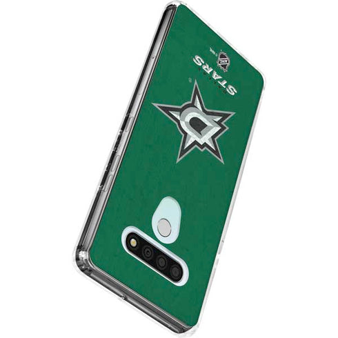 NHL Dallas Stars Distressed LG Stylo 6 Clear Case