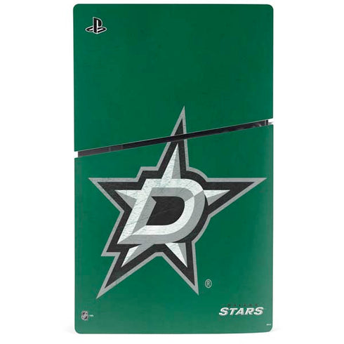 NHL Dallas Stars Distressed PS5 Slim Disk Bundle Skin