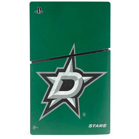 NHL Dallas Stars Distressed PS5 Slim Disk Console Skin