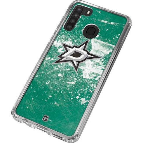 NHL Dallas Stars Frozen Galaxy A21 Clear Case