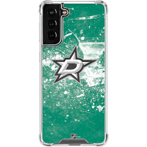 NHL Dallas Stars Frozen Galaxy S21 FE Clear Case