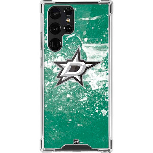 NHL Dallas Stars Frozen Galaxy S22 Ultra Clear Case
