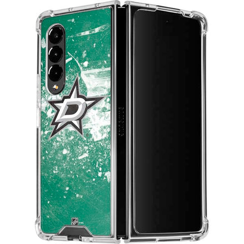 NHL Dallas Stars Frozen Galaxy Z Fold4 5G Clear Case