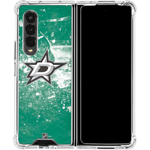 NHL Dallas Stars Frozen Galaxy Z Fold4 5G Clear Case