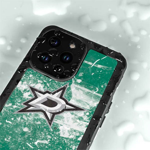 NHL Dallas Stars Frozen iPhone 14 Pro Waterproof Case