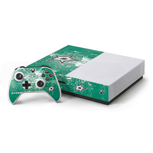 NHL Dallas Stars Frozen Xbox One S Console and Controller Bundle Skin