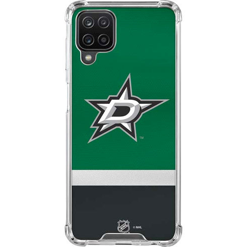NHL Dallas Stars Jersey Galaxy A12 Clear Case