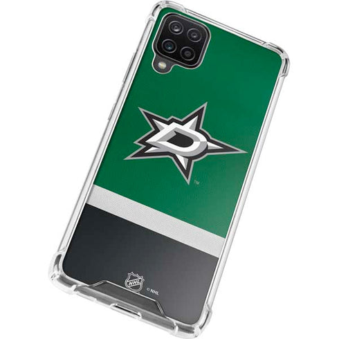 NHL Dallas Stars Jersey Galaxy A12 Clear Case