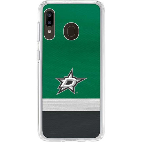 NHL Dallas Stars Jersey Galaxy A20 Clear Case