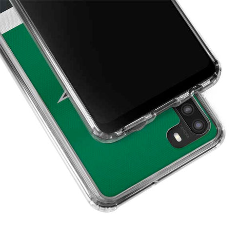NHL Dallas Stars Jersey Galaxy A21 Clear Case