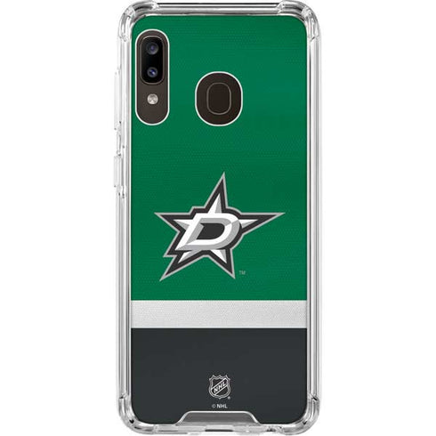 NHL Dallas Stars Jersey Galaxy A30 Clear Case