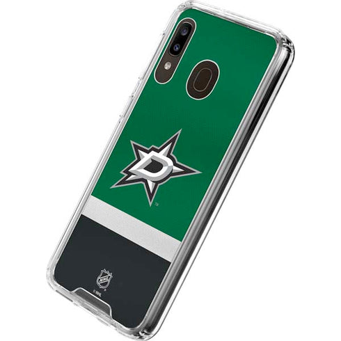NHL Dallas Stars Jersey Galaxy A30 Clear Case