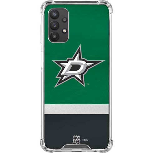 NHL Dallas Stars Jersey Galaxy A32 5G Clear Case