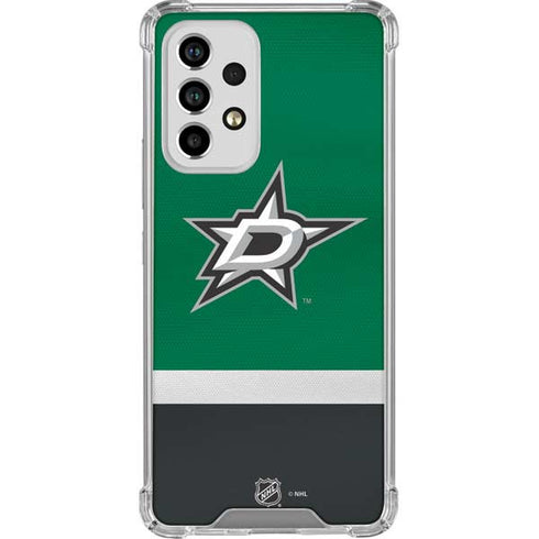 NHL Dallas Stars Jersey Galaxy A53 5G Clear Case