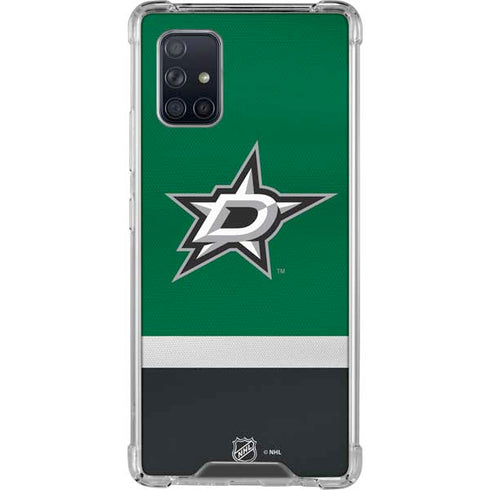 NHL Dallas Stars Jersey Galaxy A71 5G Clear Case