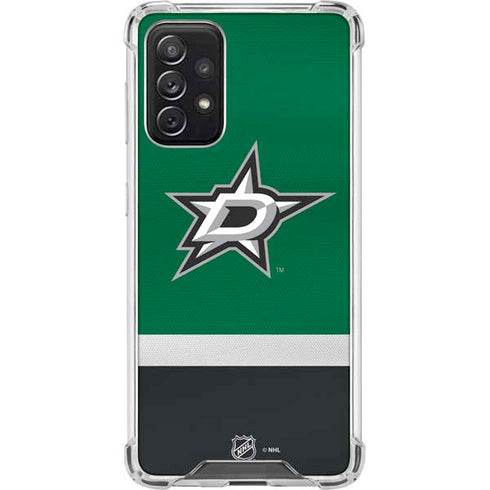 NHL Dallas Stars Jersey Galaxy A72 5G Clear Case