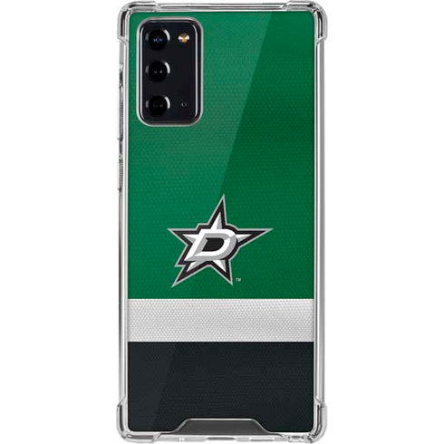 NHL Dallas Stars Jersey Galaxy Note20 5G Clear Case