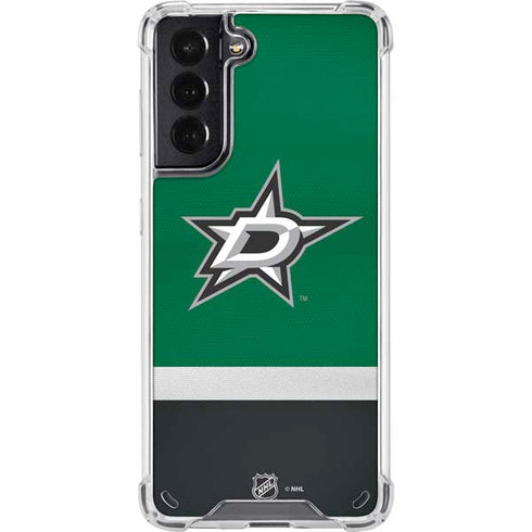 NHL Dallas Stars Jersey Galaxy S21 5G Clear Case