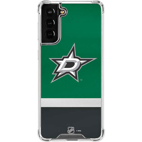 NHL Dallas Stars Jersey Galaxy S21 FE Clear Case
