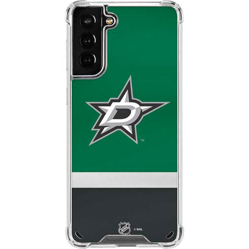 NHL Dallas Stars Jersey Galaxy S21 Plus 5G Clear Case