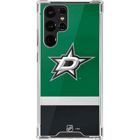 NHL Dallas Stars Jersey Galaxy S22 Ultra Clear Case