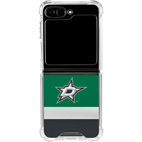 NHL Dallas Stars Jersey Galaxy Z Flip5 5G Clear Case