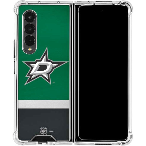NHL Dallas Stars Jersey Galaxy Z Fold4 5G Clear Case