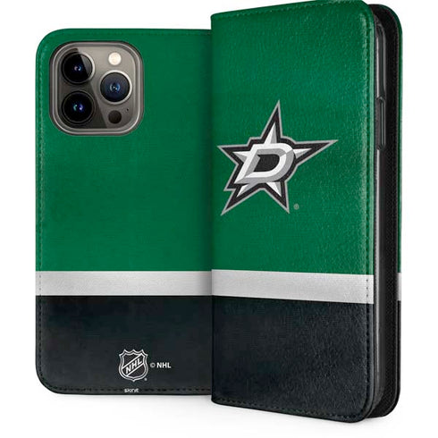 NHL Dallas Stars Jersey iPhone 15 Pro Max Folio Case