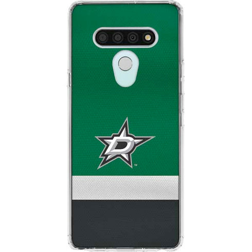 NHL Dallas Stars Jersey LG Stylo 6 Clear Case